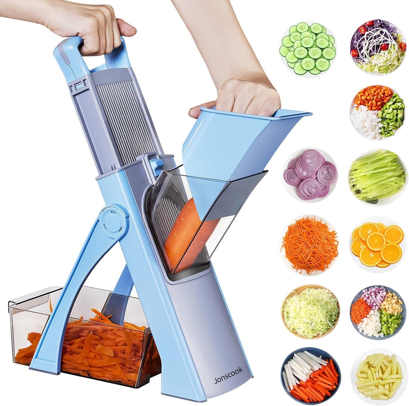 Multipurpose Spring Slicer Vegetable Cutter - AuraVibezs.store