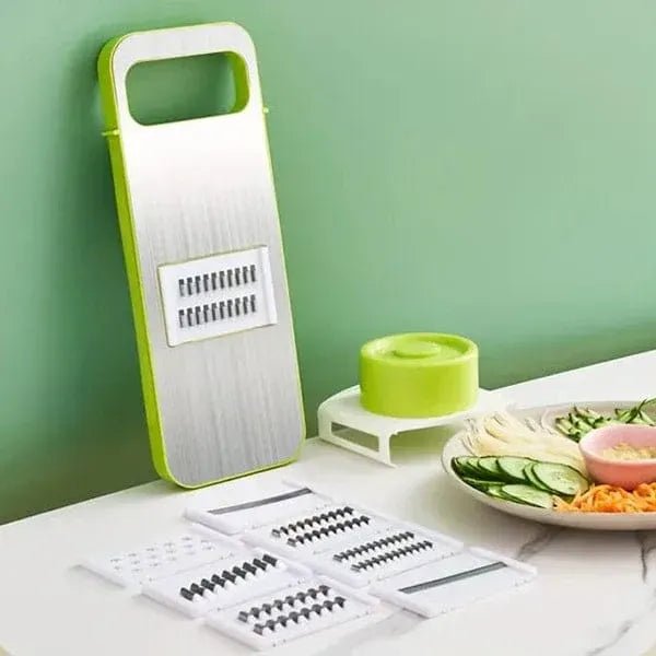 5in1 Vegetable Cutter | Multifunctional Stainless Steel Vegetable Cutter & Slicer | - AuraVibezs.store