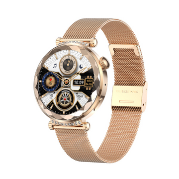 Elegant Fit Women's Smart Watch with Bluetooth Calling and Health Monitoring