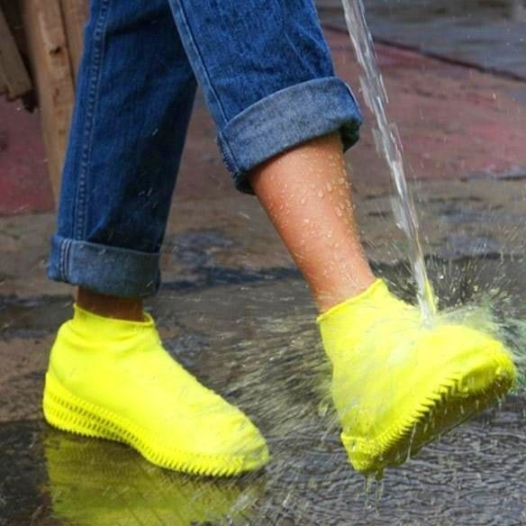 Silicone Waterproof Shoe Covers, Rainy Day Shoe Cover, Reusable Non - Slip Rain - AuraVibezs.store