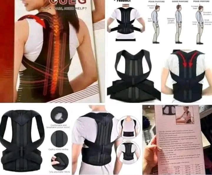 Posture belt, Posture corrector belt, Back support belt, Backbone Belt, Spine Support Belt, Back Pain Relief Shoulder Back Support Belt - AuraVibezs.store