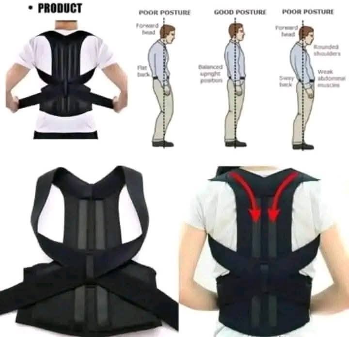 Posture belt, Posture corrector belt, Back support belt, Backbone Belt, Spine Support Belt, Back Pain Relief Shoulder Back Support Belt - AuraVibezs.store