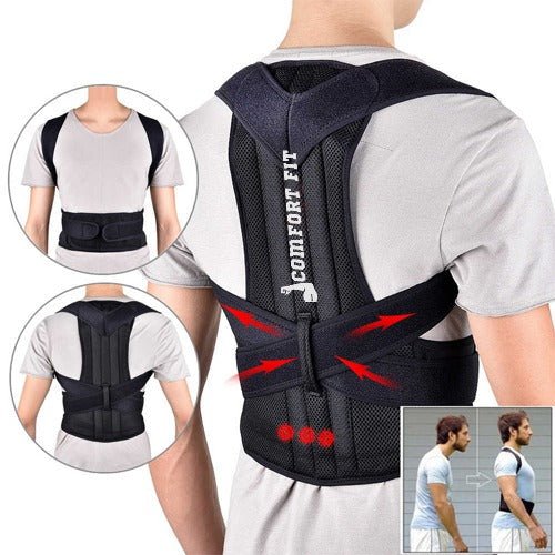 Posture belt, Posture corrector belt, Back support belt, Backbone Belt, Spine Support Belt, Back Pain Relief Shoulder Back Support Belt - AuraVibezs.store