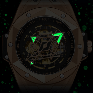 Geometric Skeleton Automatic Quartz Watch