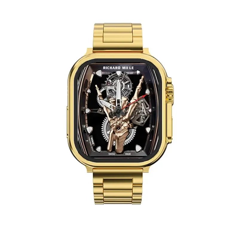 24K Gold Series Watch 8 Ultra Smartwatch - AuraVibezs.store