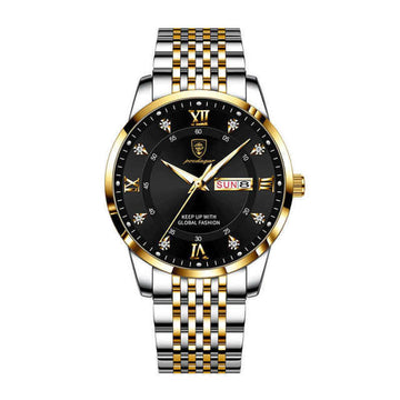 Luminous Quartz Waterproof Men's Watch With Calendar