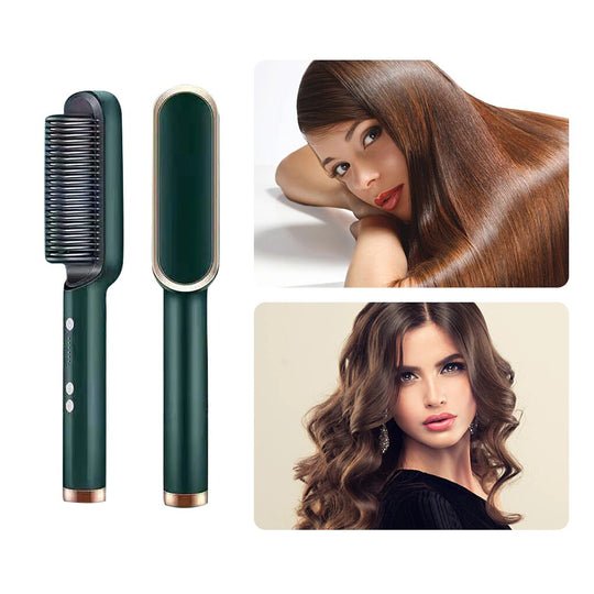Multifunctional 2 - in - 1 Professional Hair Straightener Comb - (FREE DELIVERY) - AuraVibezs.store