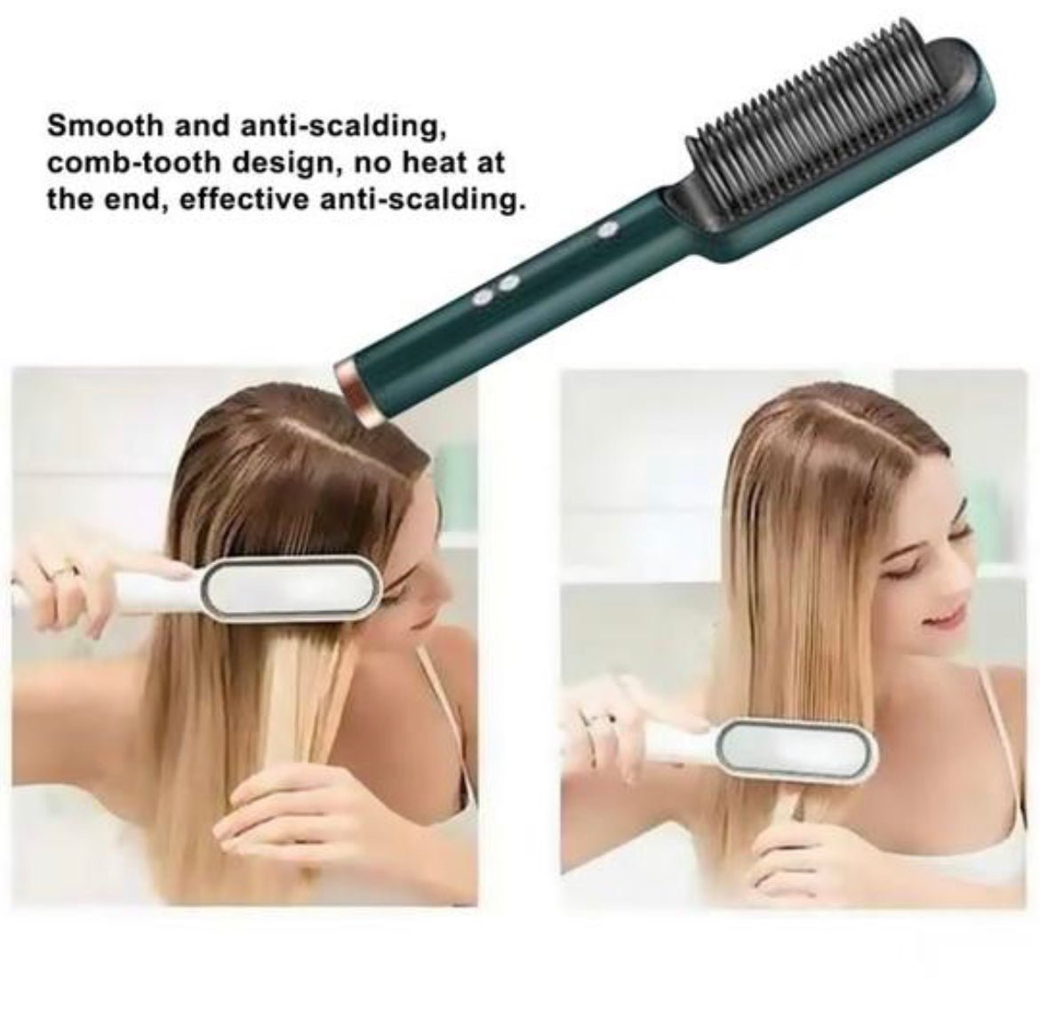 Multifunctional 2 - in - 1 Professional Hair Straightener Comb - (FREE DELIVERY) - AuraVibezs.store