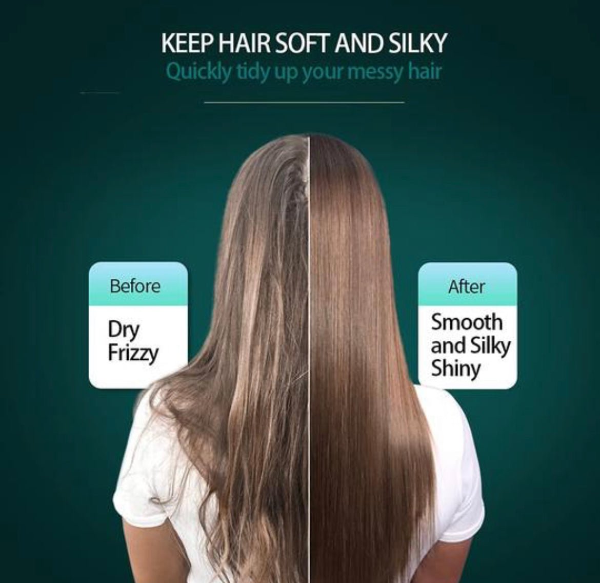 Multifunctional 2 - in - 1 Professional Hair Straightener Comb - (FREE DELIVERY) - AuraVibezs.store