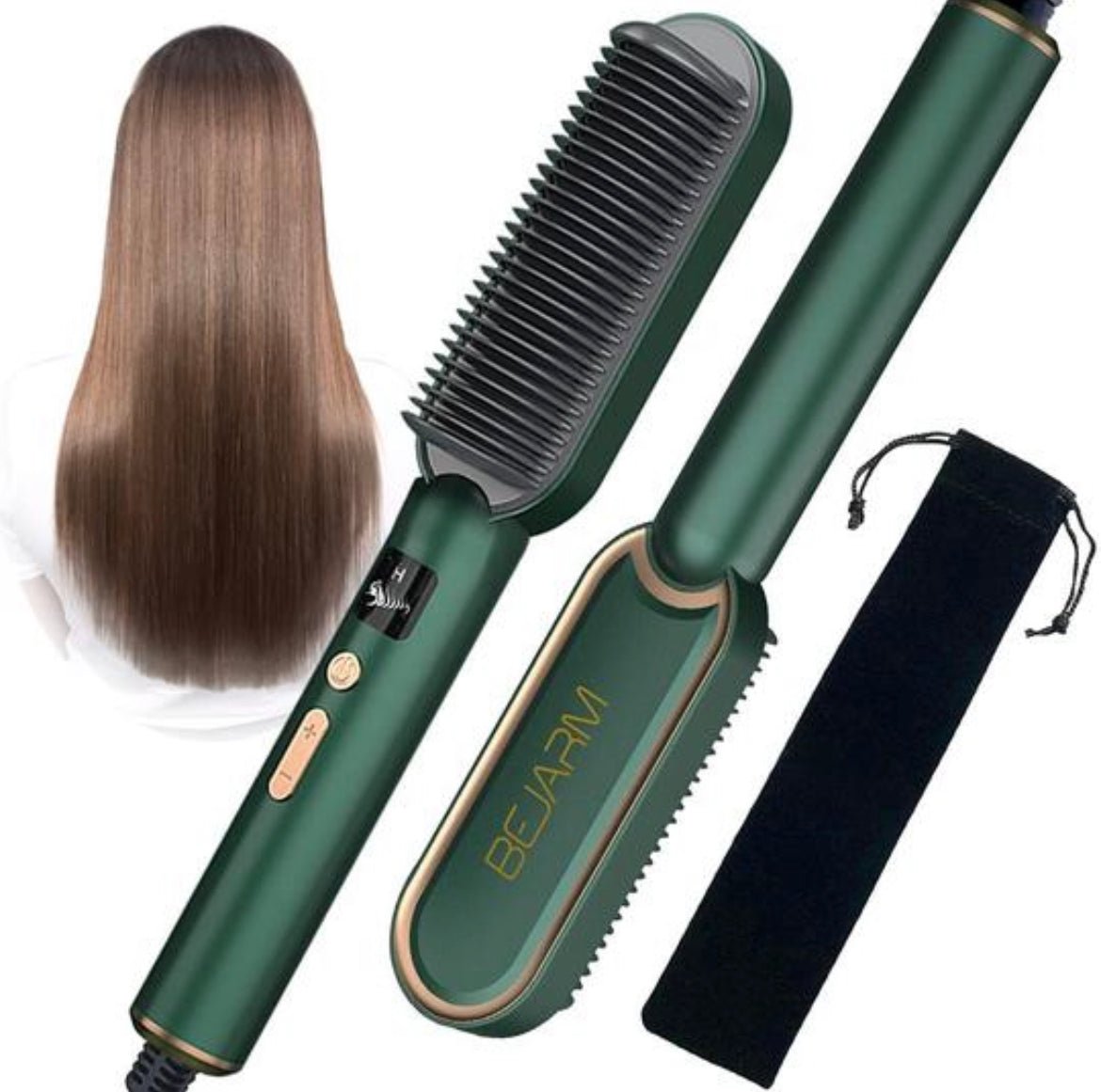 Multifunctional 2 - in - 1 Professional Hair Straightener Comb - (FREE DELIVERY) - AuraVibezs.store