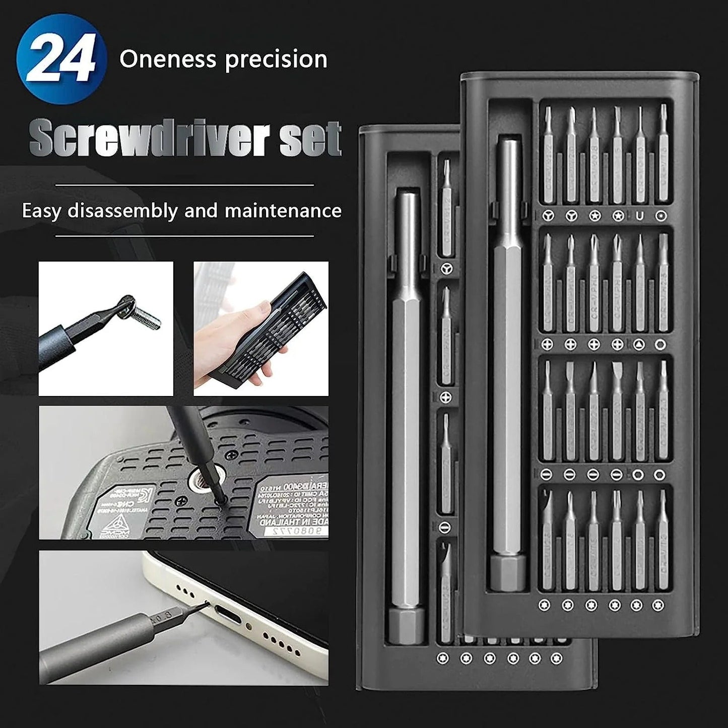 24 - in - 1 screwdriver set - AuraVibezs.store