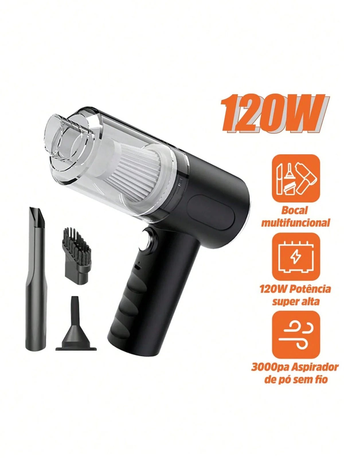 3 IN 1 VACUUM CLEANER MINI PORTABLE FOR HOME AND CAR - AuraVibezs.store