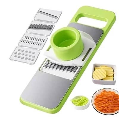 5in1 Vegetable Cutter | Multifunctional Stainless Steel Vegetable Cutter & Slicer | - AuraVibezs.store