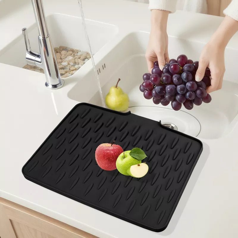 Drainpro Dish Drying Mat for Kitchen Counter, Easy Clean Waterproof Silicone Mat | 30 % Off Free Delivery |Allow TO OPen - AuraVibezs.store