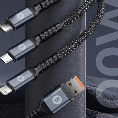3 - in - 1 Charge & Sync Cable - AuraVibezs.store