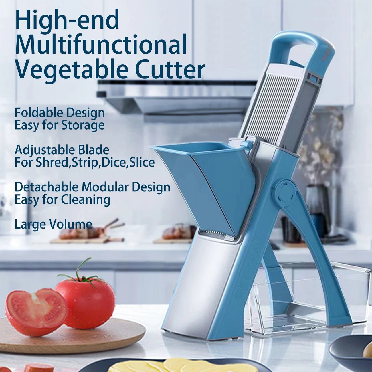 Multipurpose Spring Slicer Vegetable Cutter - AuraVibezs.store