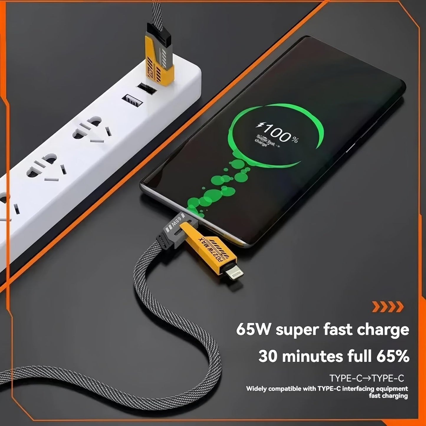 4 - in - 1 Multi USB Charging Cable - AuraVibezs.store