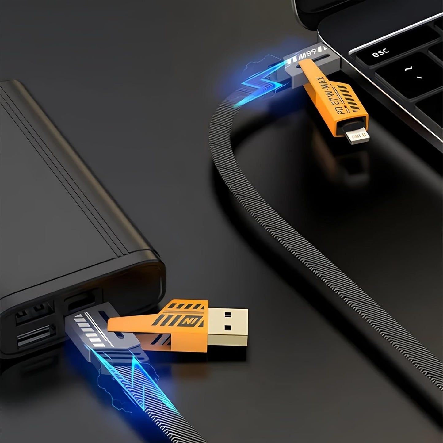 4 - in - 1 Multi USB Charging Cable - AuraVibezs.store