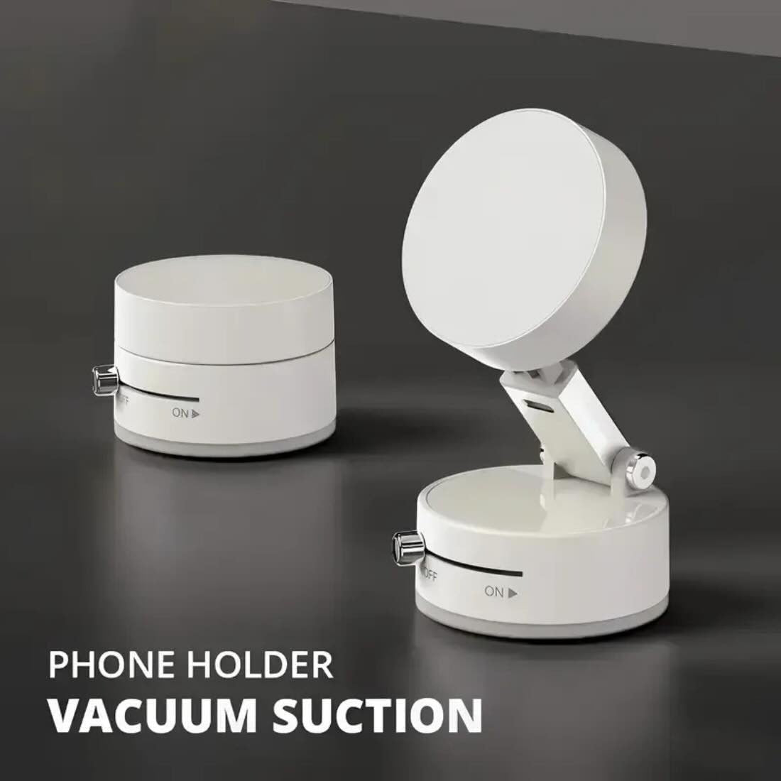 Magnetic Wireless Phone Holder with Foldable Suction Grip for Secure Mounting - AuraVibezs.store