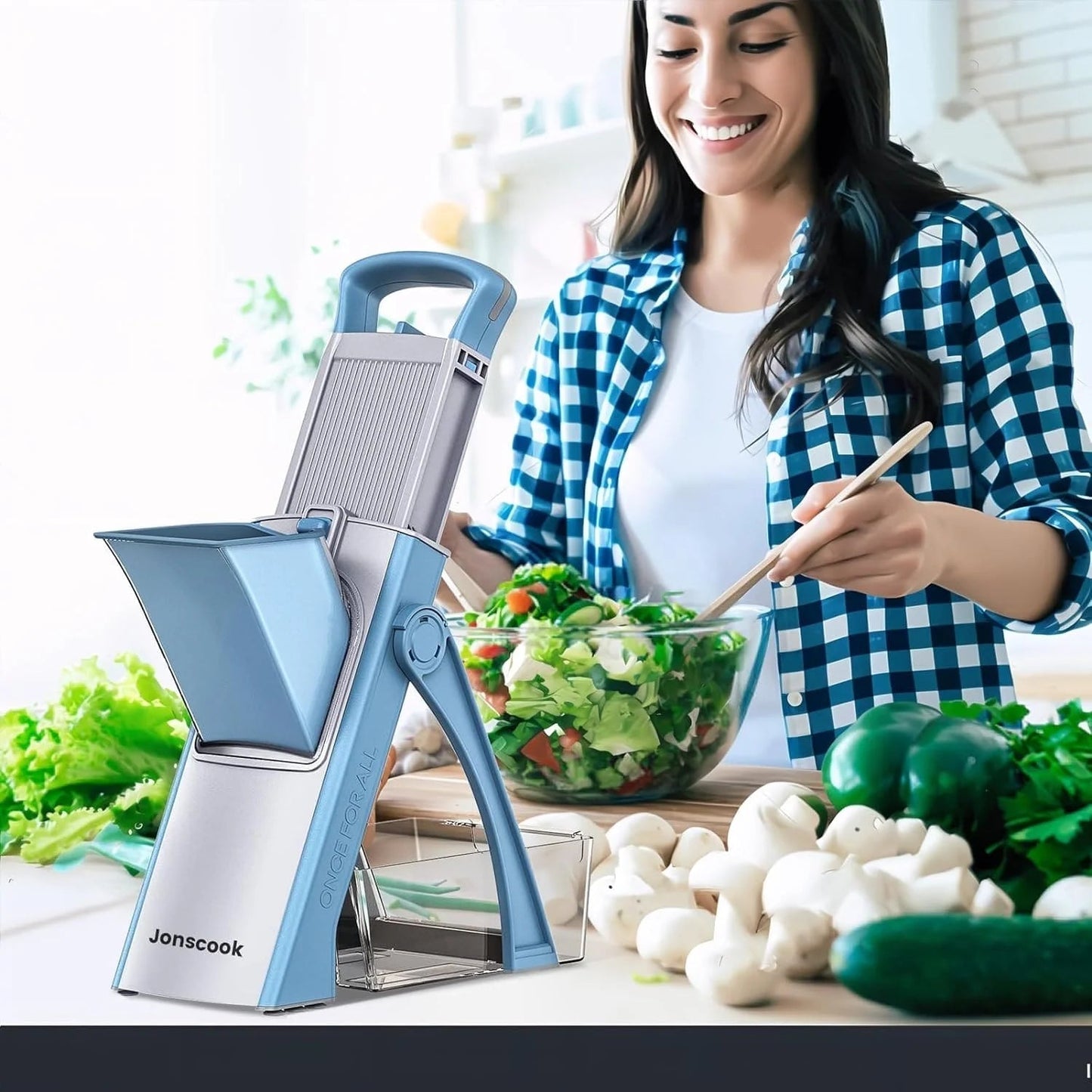 Multipurpose Spring Slicer Vegetable Cutter - AuraVibezs.store