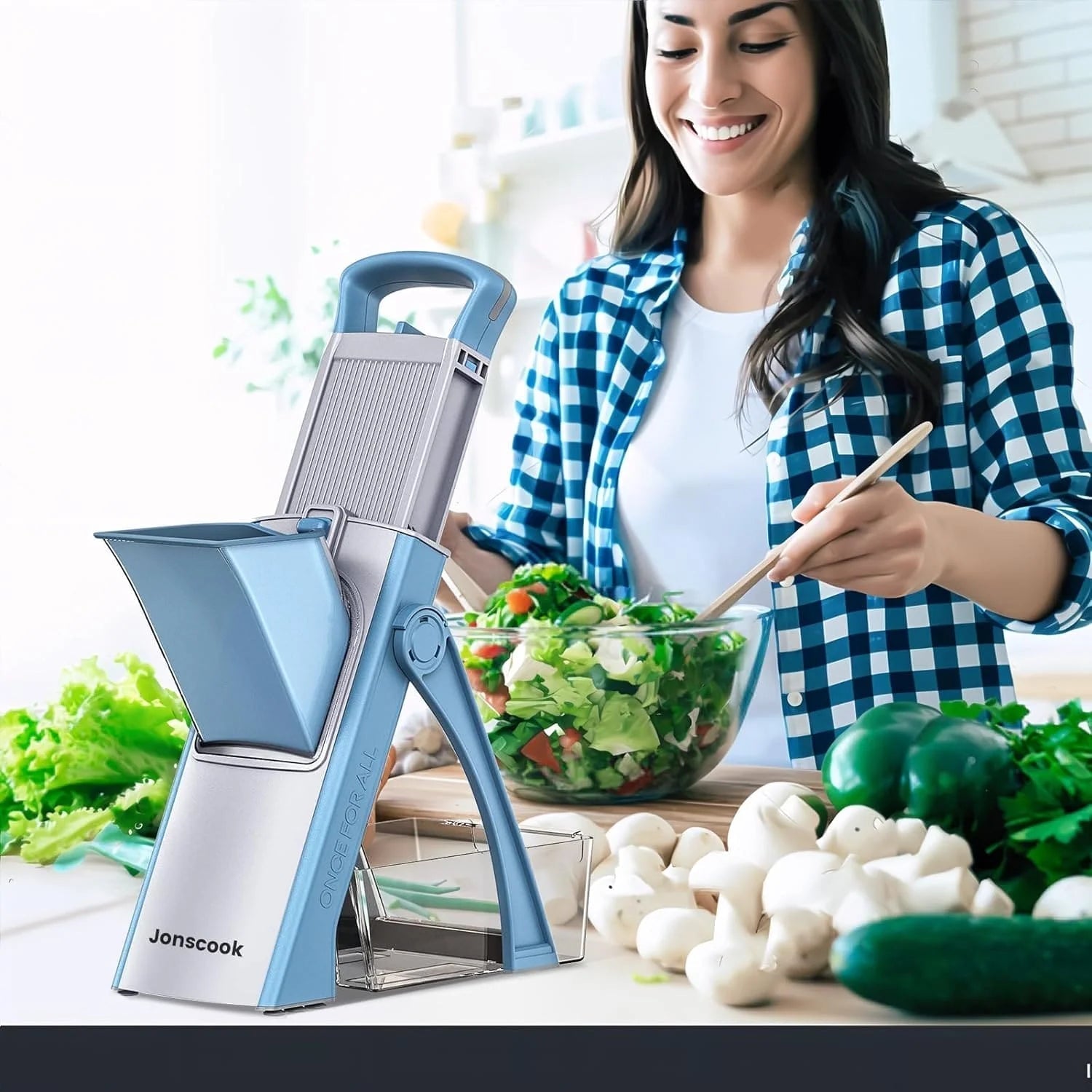 Multipurpose Spring Slicer Vegetable Cutter - AuraVibezs.store