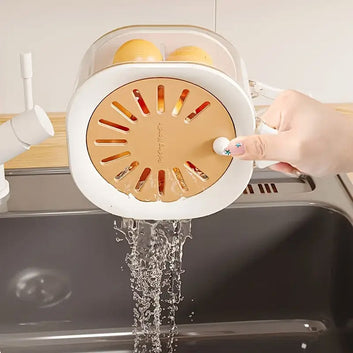 2 In 1 Fruit Strainer Container With Lid